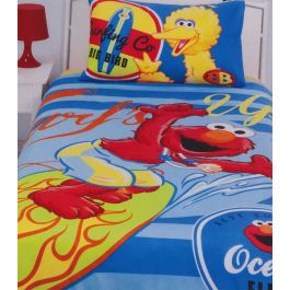 elmo single bed quilt cover set