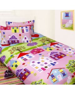 Lovely Houses Duvet Cover