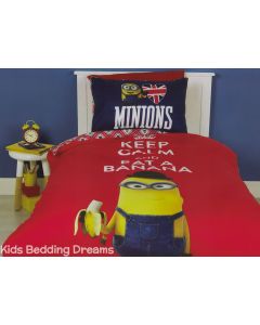 Minions Keep Calm Quilt Cover Set